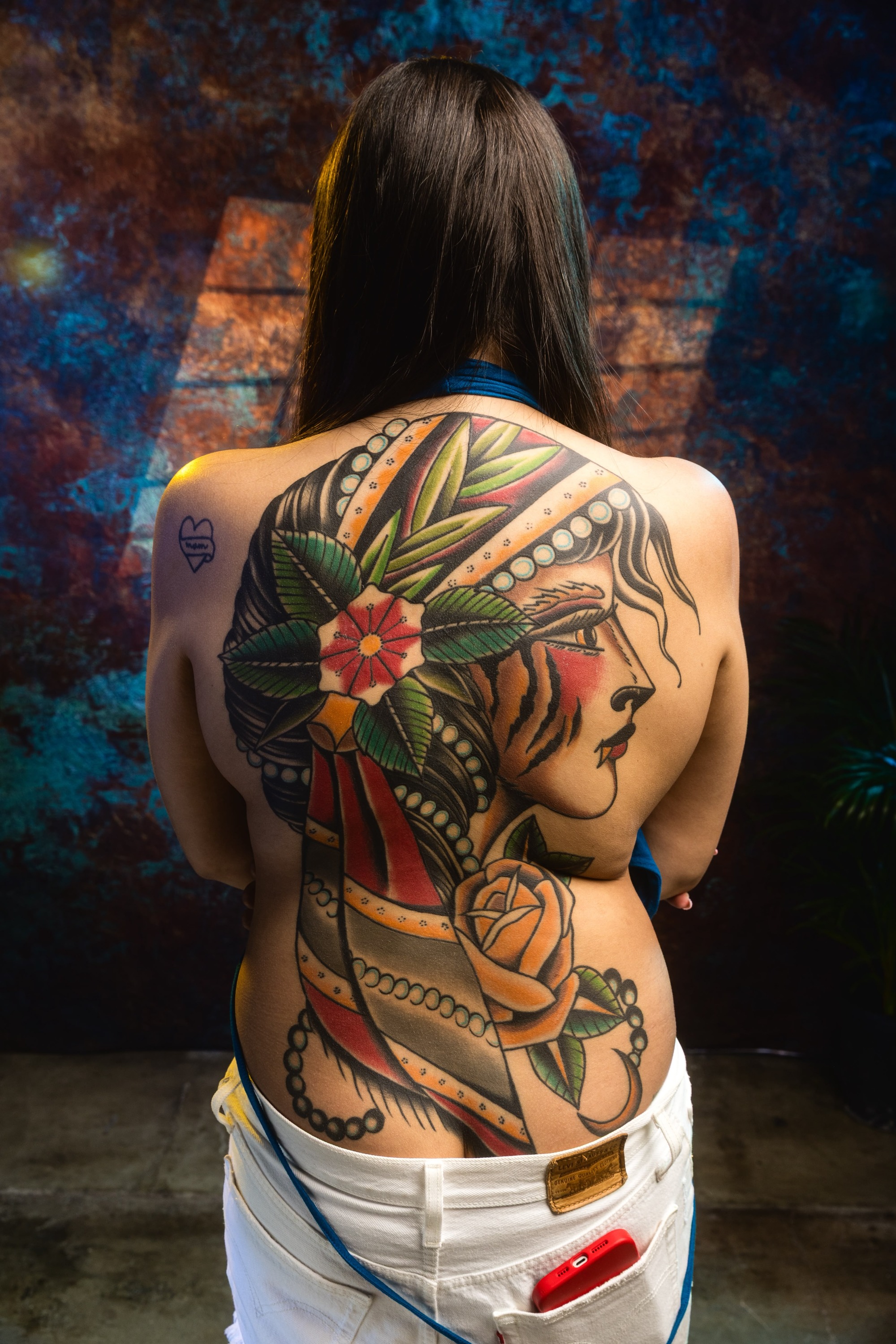 Full back tattoo in Seattle by Penny Boy
